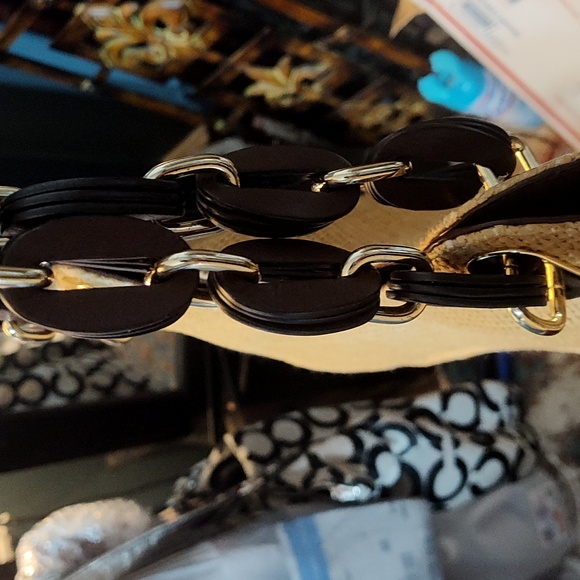 Michael Kors Woven Tan Shoulder Or Crossbody Bag - Picture 8 of 10